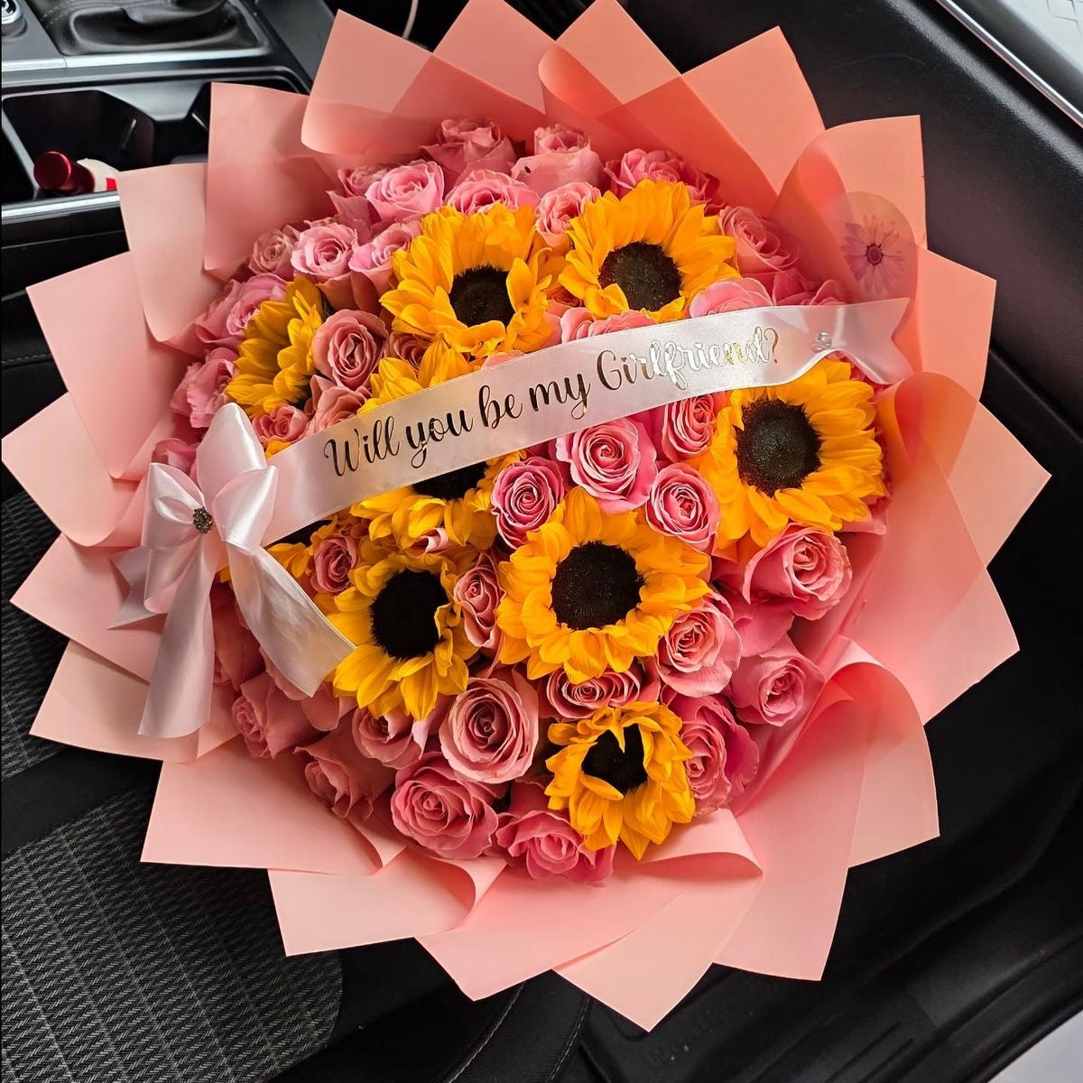 Pink Sunflower Bouquet