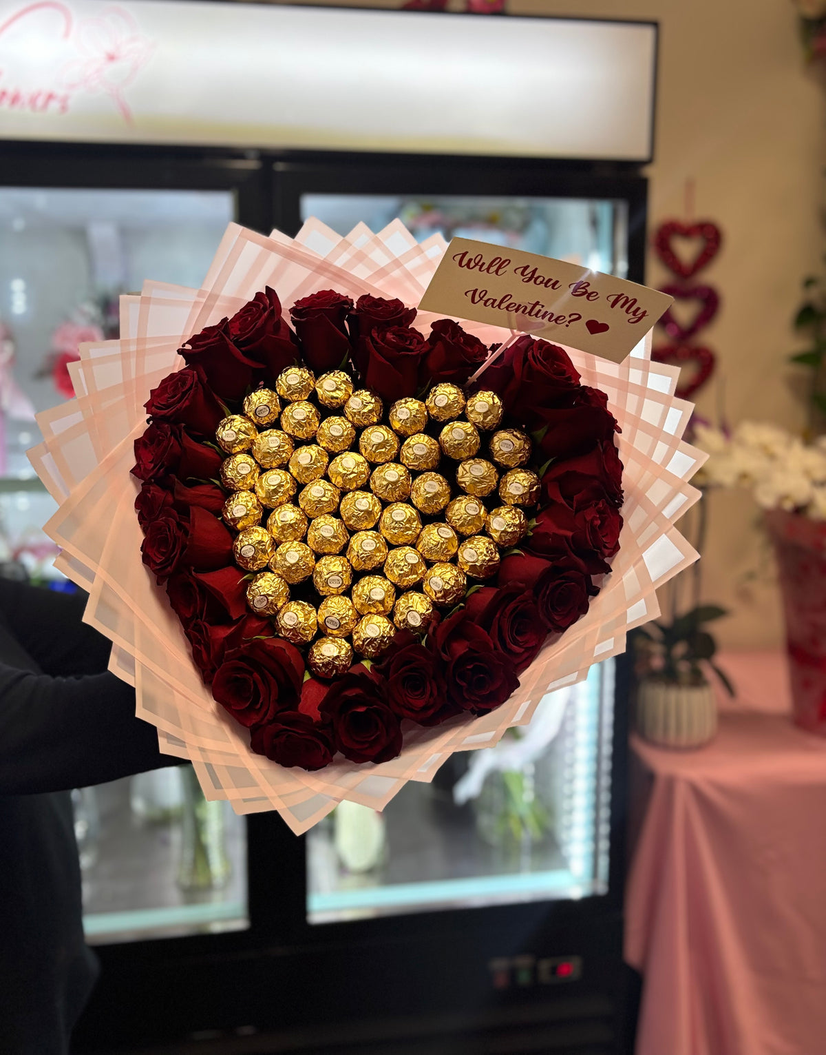 Heart Chocolate Rose Bouquet