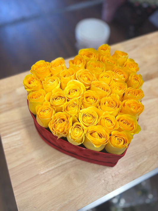 Yellow Heart Box