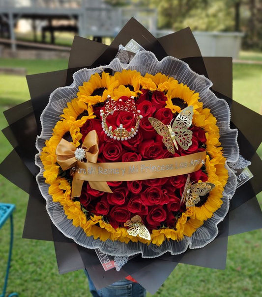 50 Rose Sunflower Rim 🌹🌻