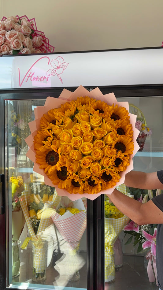 Yellow Roses SunFlower Rim 🌻