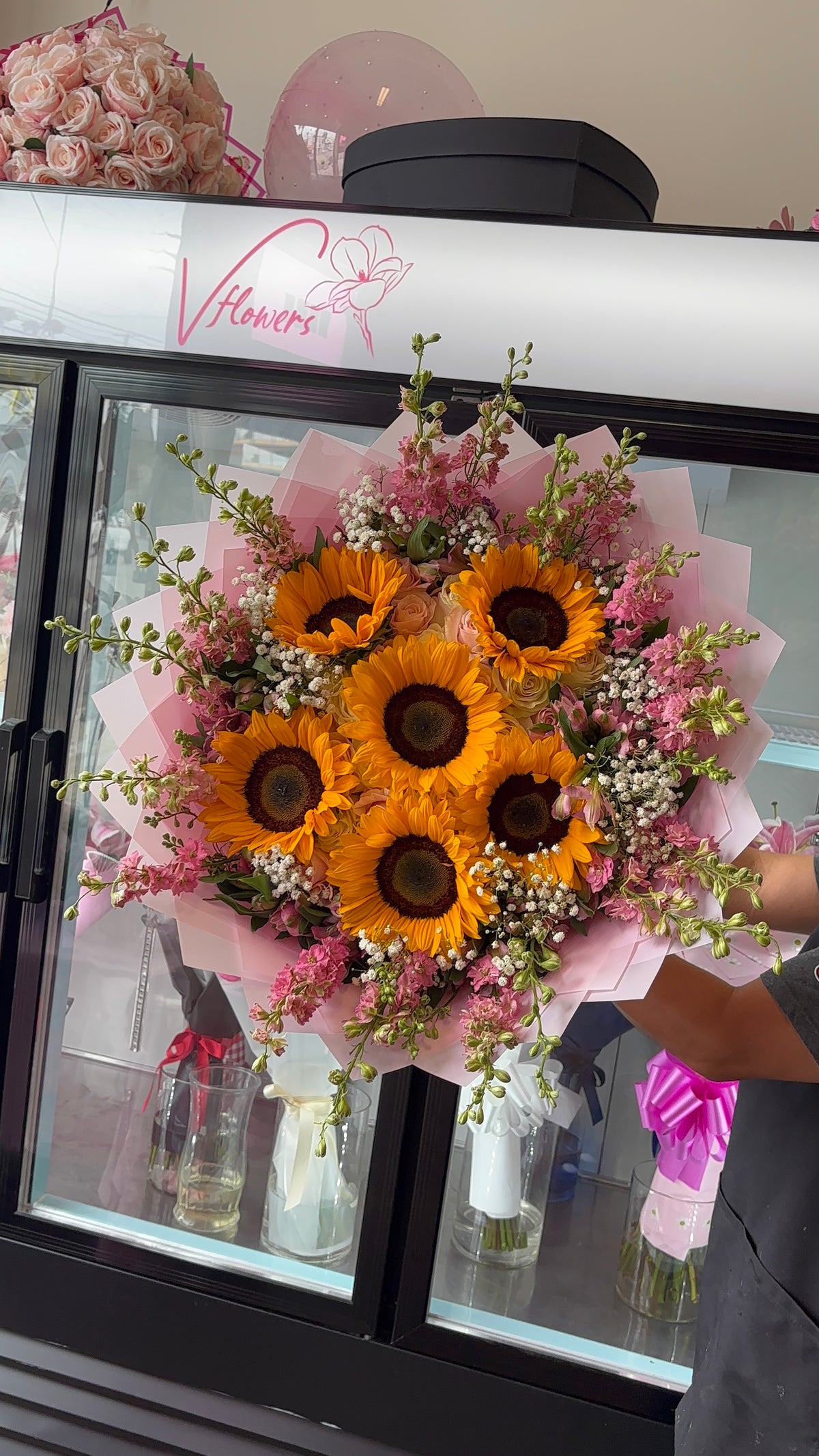 Sunflower Pink Bouquet