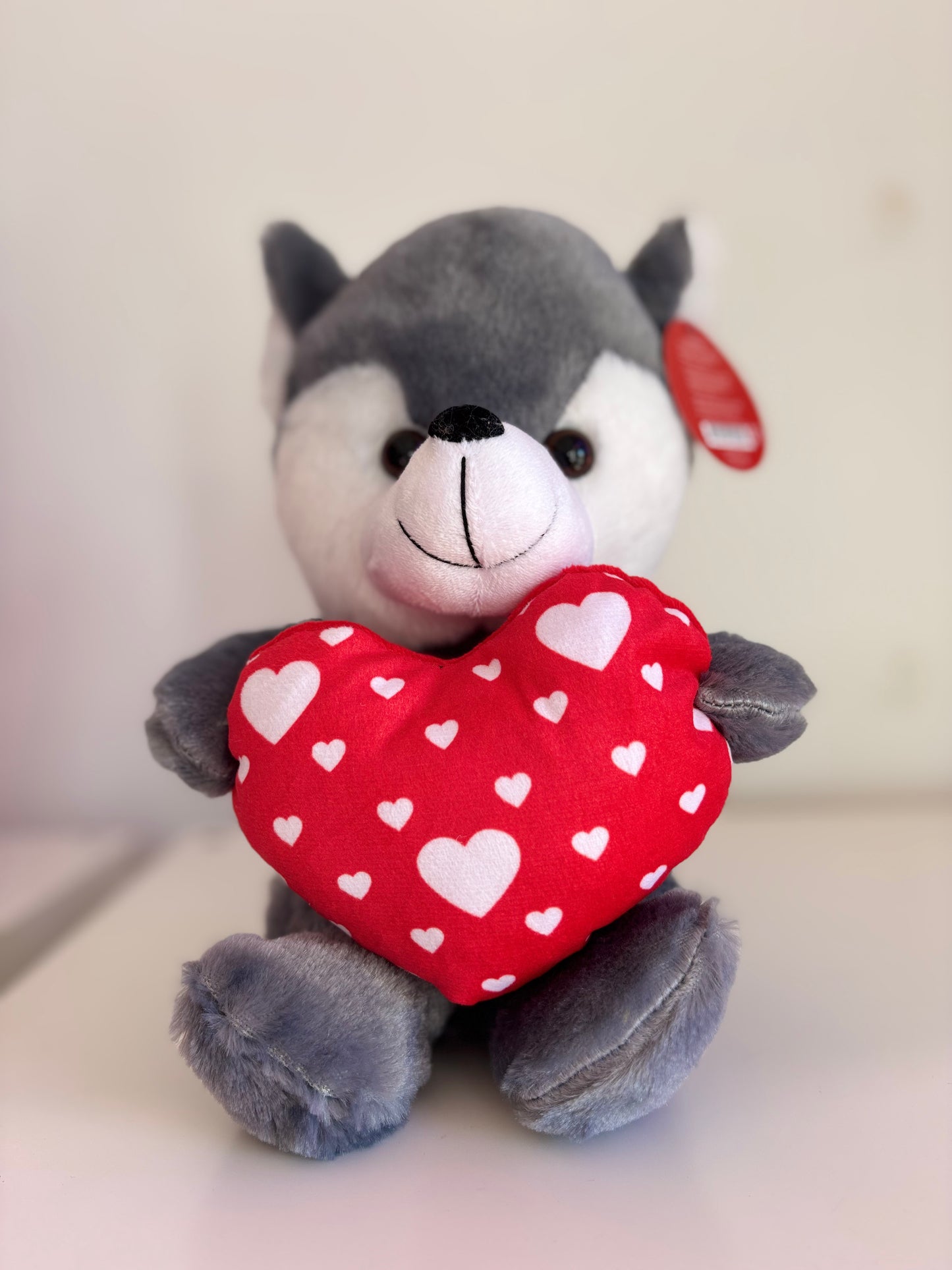 Heart Wolf Plush