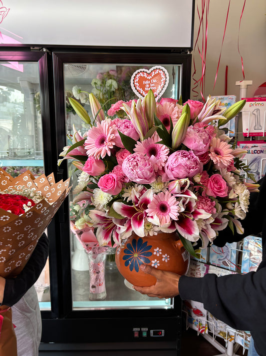 Ollita Pink Mixed Blooms + Peonies