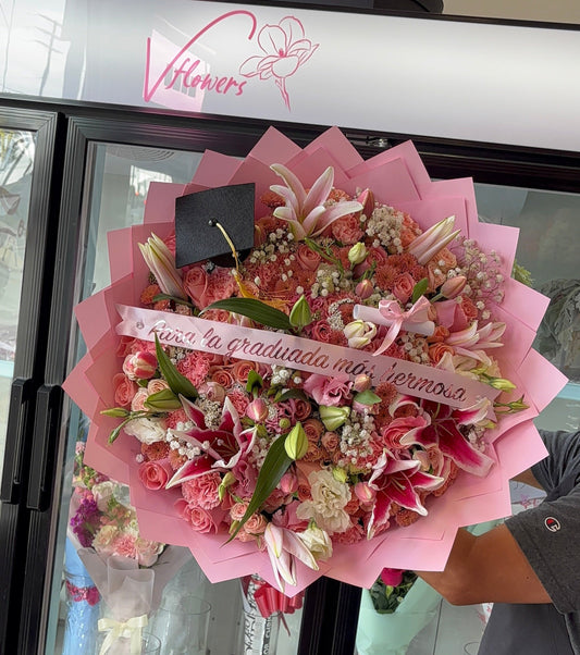 Pink Mixed Blooms + Lily's & Tulips